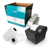 thumbnail of Papel térmico | 50 rolos | 80 x 80 mm | Sem bisfenol