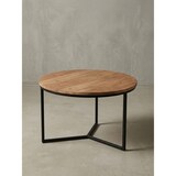 thumbnail of Akazienholz Couchtisch, Elegantes Design, Stauraum, Robustes Eisengestell. 60x60x38 cm | Kadima Design