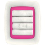 thumbnail of Aufbewahrungsbox MyBox Groß A4 mit Deckel ABS weiß/pink Packung mit 4 Stück