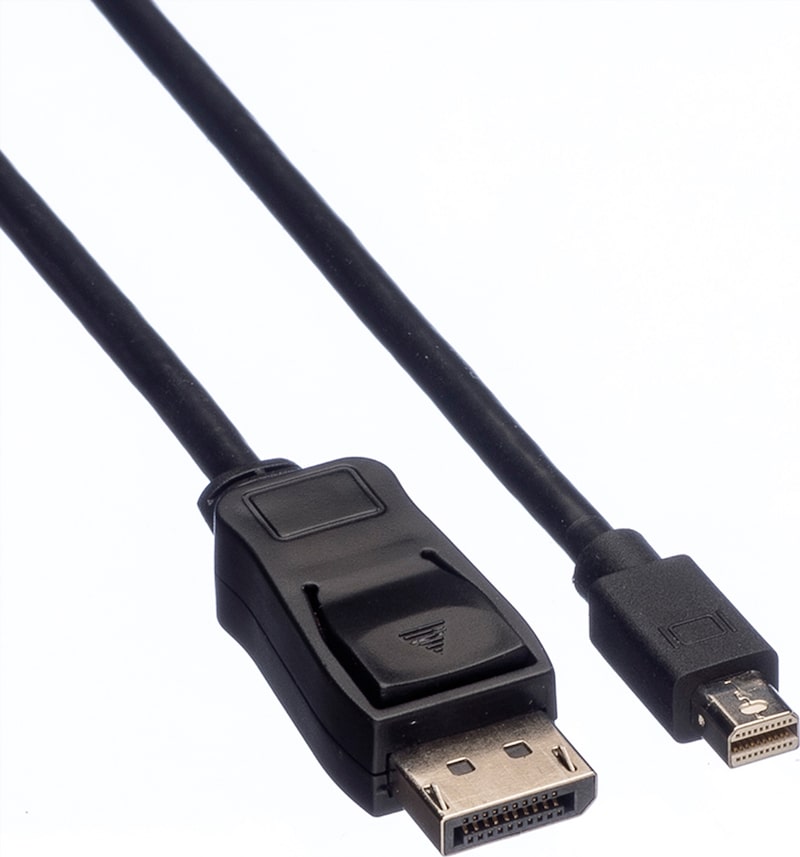 VALUE DisplayPort kabel, DP M - Mini DP M, zwart, 2 m | Makro