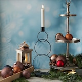 thumbnail of Stabkerzenhalter Kerzenständer 3 Ringe Tafelkerzenhalter Kerzenhalter schwarz