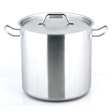 thumbnail of METRO Professional Olla para sopa con tapa, acero inoxidable, Ø 28 cm, 17 L, altura: 31.9 cm, inducción