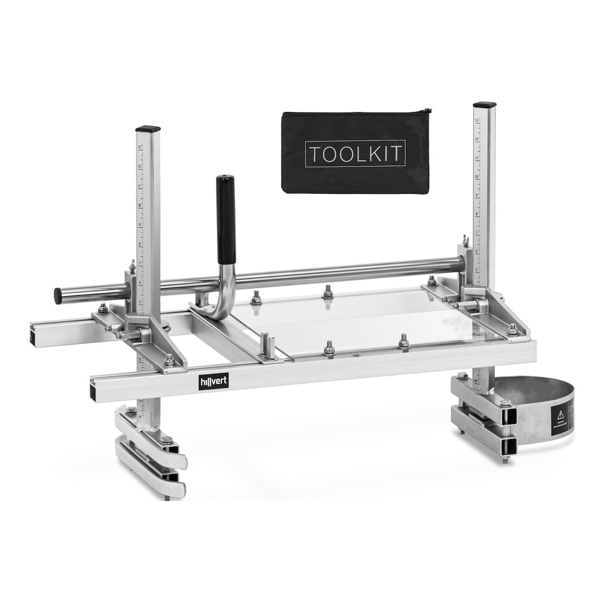 hillvert - Mobiele zagerij - voor kettingzagen tot 60 cm / 24'' - breedte tot 50 cm (20'')