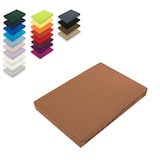 thumbnail of Microfaser Spannbettlaken  Rundumgummizug 180 - 200 x 200-220 cm + 40 cm Nougat
