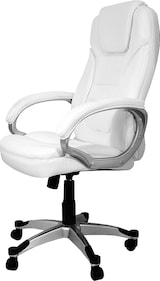 thumbnail of Silla de oficina con asiento en símil piel color Blanco. Modelo Elisabeth