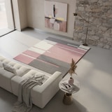 thumbnail of Teppich Flur Kariert Pflegeleicht Waschbar Strapazierfähig Wohnzimmer Schlafzimmer Pink 280x370 cm – MONZA von Kadima Design