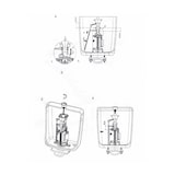 thumbnail of Belvit WC Spülventil 1/2" Anschluss unten Verchromt ECO-Spülfunktion