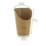thumbnail of ECOLOMIQUE - 50 Pcs - Pot wrap carton brun - Diam: 8 cm, Hauteur: 11,7 cm, Volume: 6 cm - ECO210GSP49BR
