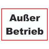 thumbnail of Außer Betrieb Schild A4 (210x297mm)
