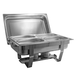 thumbnail of 11 tlg. SET Edelstahl Speisenwärmer Warmhaltebehälter Chafing Dish