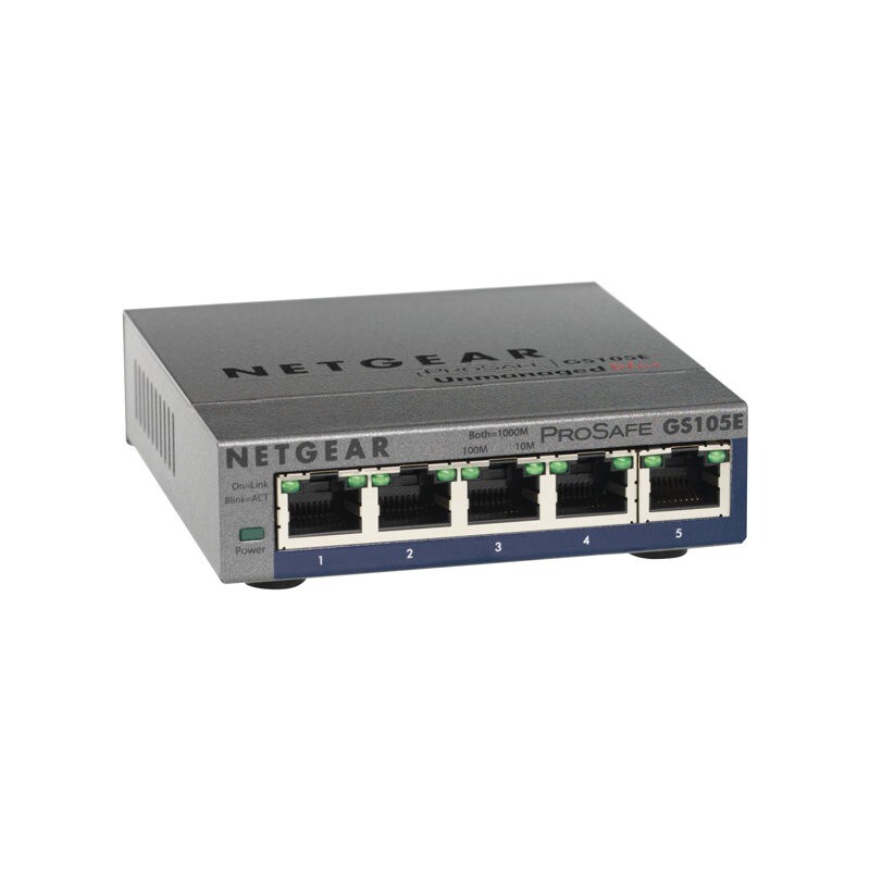 Netgear ProSafe Plus Switch nicht verwaltet Gigabit 5 Port 1000MBit/s Desktop