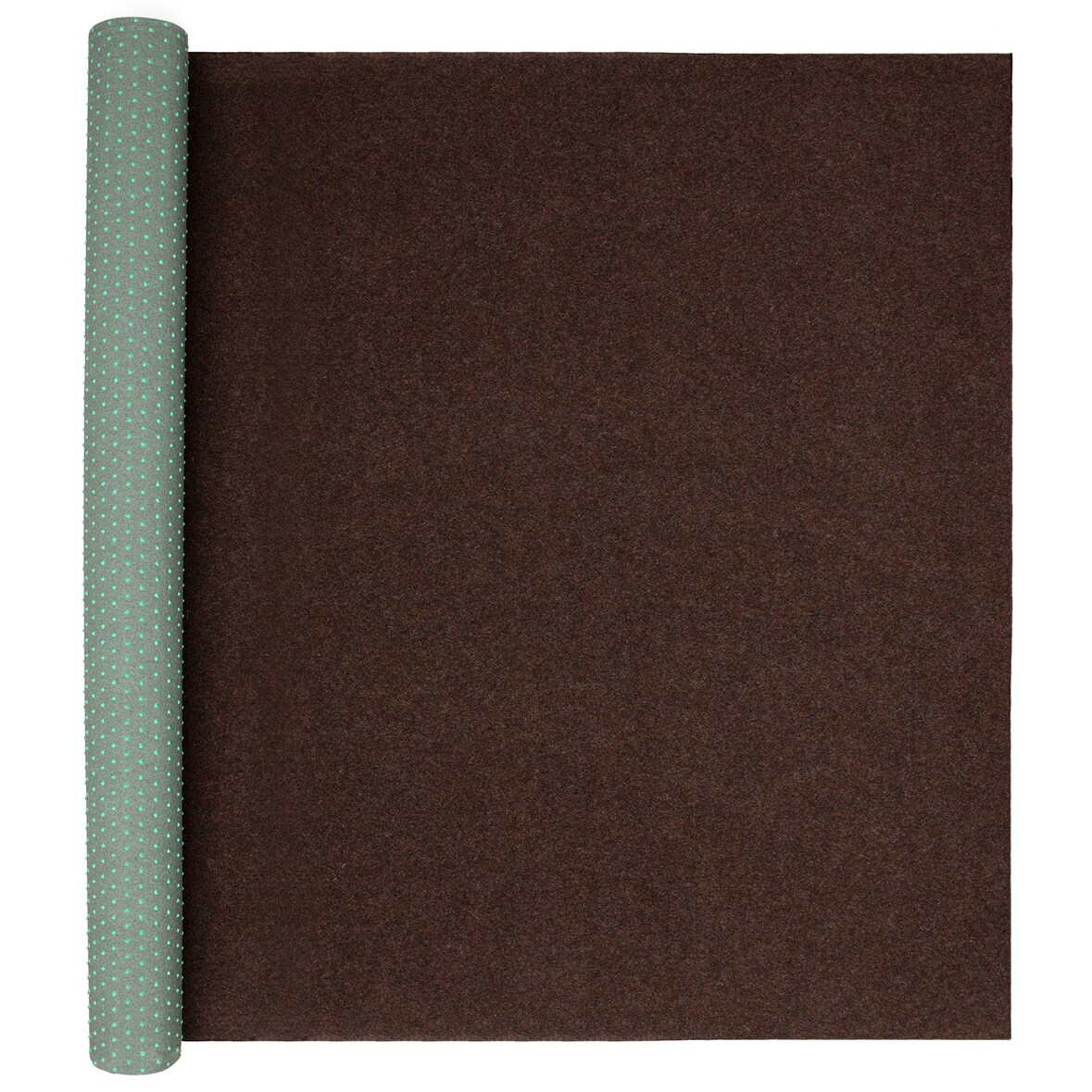 Rasenteppich 200 x 1000 cm Braun mit Noppen Kunstrasen Teppich Balkon Terrasse Outdoor