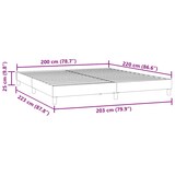 thumbnail of vidaXL Boxspringbett ohne Matratze Rosa 200x220 cm Samt