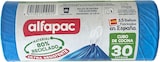 thumbnail of Alfapac - Müllbeutel 30L 55x60cm mit Selbstverschluss, 4 Rollen x 15 Stück (80% Recycelt)