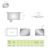 thumbnail of Cuba de lavatório industrial INOX para soldar - VD