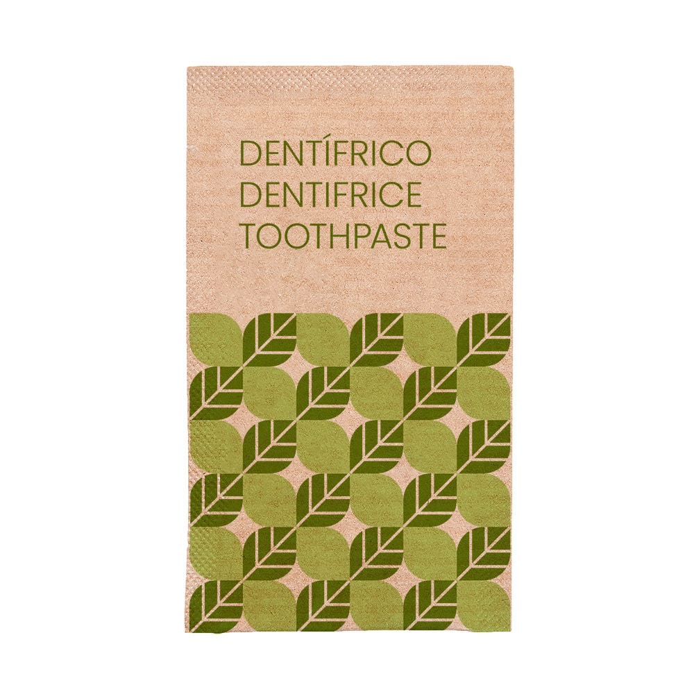 Saquetas Pasta De Dentes 'Natural' 3 Ml 8X4,5 Cm Natural Kraft (500 Unidades)