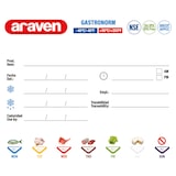 thumbnail of ARAVEN Gastronormbehälter mit Deckel, Polypropylen, GN 2/3 (200 mm)