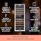 thumbnail of Klarstein Vinamour 54 Duo Weinkühlschrank 2 Zonen 148 Ltr 54 Fl Touch-Display Schwarz