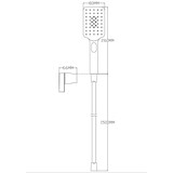 thumbnail of Luzzo® Square Doucheset - Douchekop, slang en Wandhouder - Zwart