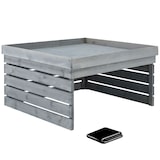 thumbnail of Rasenmäher-Roboter-Garage Hortus, Holz, bepflanzbares Dach - grau