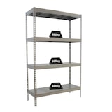 thumbnail of PROREGAL Schwerlastregal METAL BEAST FOUR | HxBxT 200x180x75cm | Fachlast 600kg | Verzinkt | Standregal Metallregal Lagerregal