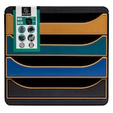 thumbnail of Exacompta - Réf. 310505D - BIG-BOX NeoDeco - Caisson 4 tiroirs  - Dimensions extérieures : Prof. 34,7 x l 27,8 x H 26,7 cm