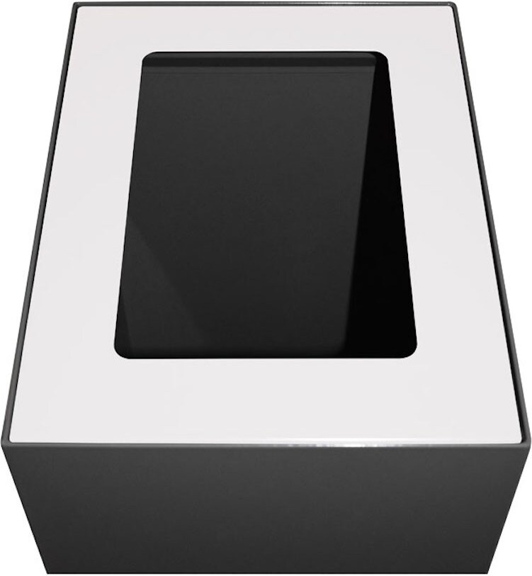 PROREGAL Deckel für modulare Abfalltrennanlage mit 60 Liter | HxBxT 2x25,5x33cm | Weiß