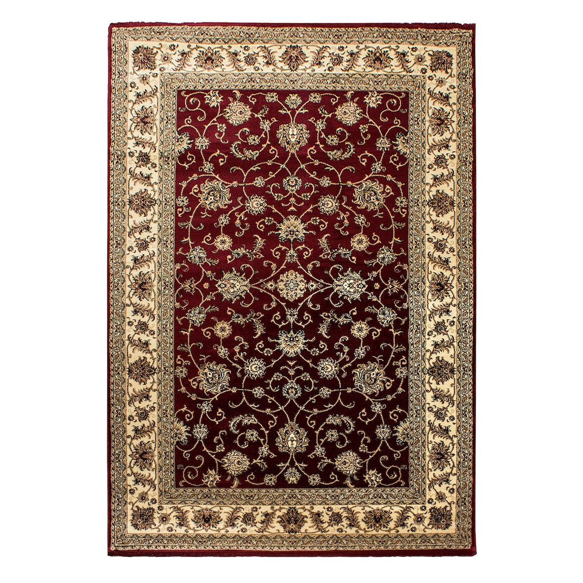 Teppich Wohnzimmer Orientalisch Pflegeleicht Waschbar Strapazierfähig Schlafzimmer OEKO-TEX Rot 160x230 cm – ALETSCH von Kadima Design