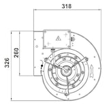 thumbnail of Einbau-Radialventilator für Wandhauben 2700 m³/h