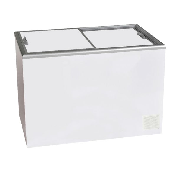 Nordcap Kühl-, Tiefkühlkombination CUBE COMBI 22, geschäumte Schiebedeckel, Aluminiumrahmen