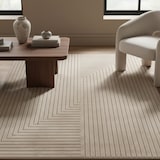 thumbnail of Balkonteppich Skandinavischer 3D-Design Wetterfest Waschbar Strapazierfähig Terrasse Garten Beige 200x290 cm – ENGADIN von Kadima Design