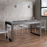 thumbnail of Itamoby Tavolo da Pranzo Tecno Evolution 90x180 Allungato 90x440 in Nobilitato e Ferro Cemento