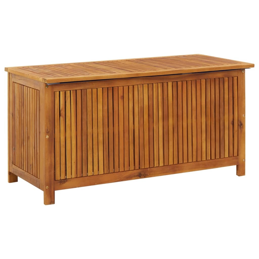 Helloshop26 - Coffre boîte meuble de jardin rangement 113 x 50 x 58 cm bois d'acacia solide 02_0013000