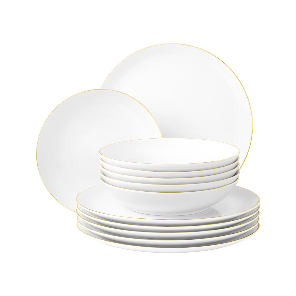 Seltmann Weiden Liberty Goldrand Tafelservice 12-teilig