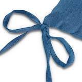 thumbnail of Sitzkissen Stuhlkissen 40x40 OEKO-TEX  - türkis blau Sitzauflage Bank Polster Sitzpolster mit Bändern / Schleife, Indoor / Outdoor