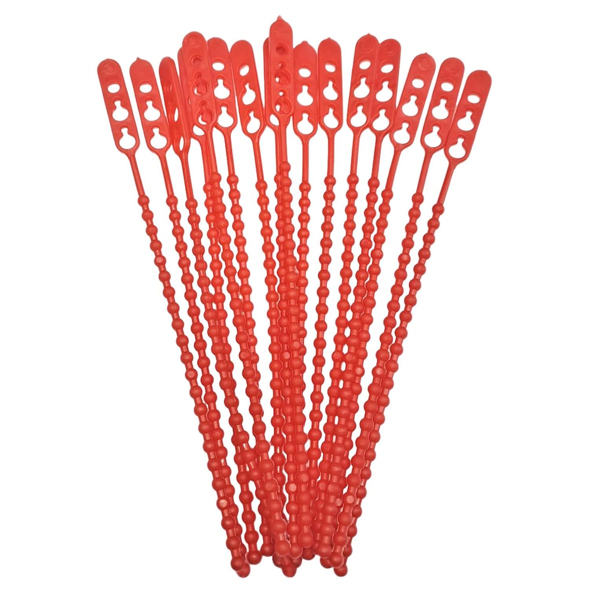 100x Schnellbinder Blitzbinder Länge 140mm wiederverschließbar rot