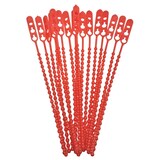 thumbnail of 100x Schnellbinder Blitzbinder Länge 140mm wiederverschließbar rot