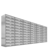 thumbnail of AL Briefkastensysteme 60 Fächer Premium Edelstahl Wand Briefkasten Anlage für Post A4, modern, robust und wetterfest, Artikelnummer: 132T60EA6