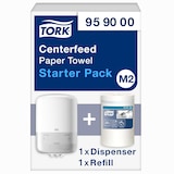 thumbnail of Tork Starter Pack mit Mini Innenabrollungsspender Weiß M2, einhändige Bedienung, Spender und 1 × Nachfüllpackung, 959000