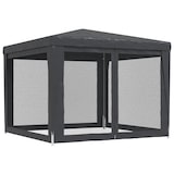 thumbnail of vidaXL Partytent met 4 mesh zijwanden 3x3 m HDPE antracietkleurig
