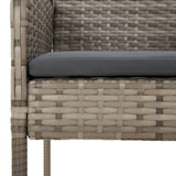 thumbnail of vidaXL 5-tlg. Garten-Essgruppe mit Kissen Schwarz und Grau Poly Rattan
