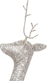 thumbnail of vidaXL Weihnachtsdeko LED Rentiere 270x7x90 cm Golden Warmweiß