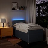 thumbnail of vidaXL Boxspringbett mit Matratze Blau 80x200 cm Stoff