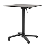 thumbnail of METRO PROFESSIONAL Table pliante MASSINI, aluminium, 60 x 60 cm, plateau de table HPL, pieds de nivellement réglables automatiquement, noir