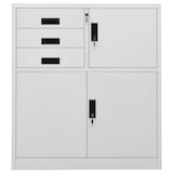 thumbnail of Armadio Per Ufficio Grigio Chiaro 90x40x102 Cm In Acciaio