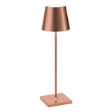 thumbnail of Lampada a led da tavolo Poldina Pro Foglia Rame ricaricabile e dimmerabile con batteria fino a 12 ore