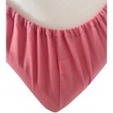 thumbnail of Fleece Winter Spannbettlaken 120-130x200 cm Bordeaux Rosa Pink warm kuschelig