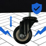 thumbnail of DELUKE® Kaminholzregal innen Metall SATLO mit Rollen Brennholzregal innen Kaminholzständer Kaminholzhalter Feuerholzregal Schwarz, 25x125x150cm