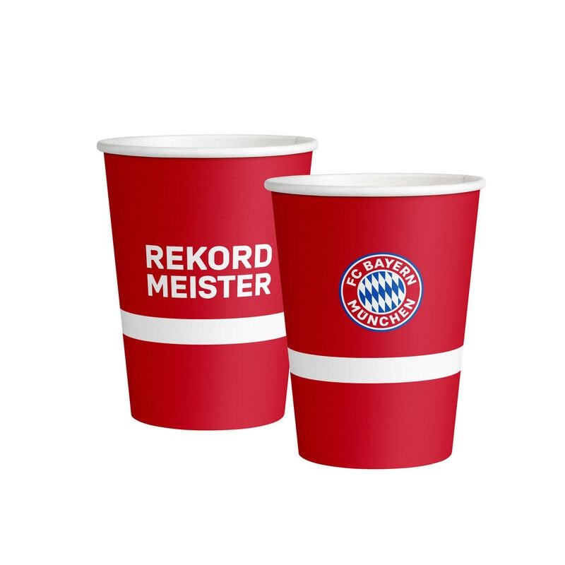8 Becher FC Bayern München 250 ml