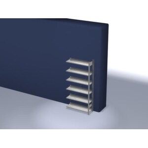 Aktenregal, Anbaufeld, HxBxT 2000x1010x335mm, Fachl. 60kg, 6xStahlboden, 6 OH